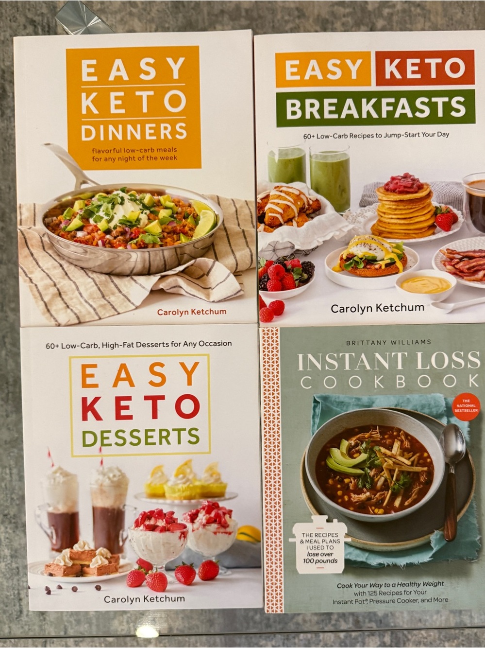 Easy Keto Dinners,Breakfasts & Desserts Cookbook Set & Instant Weight Loss